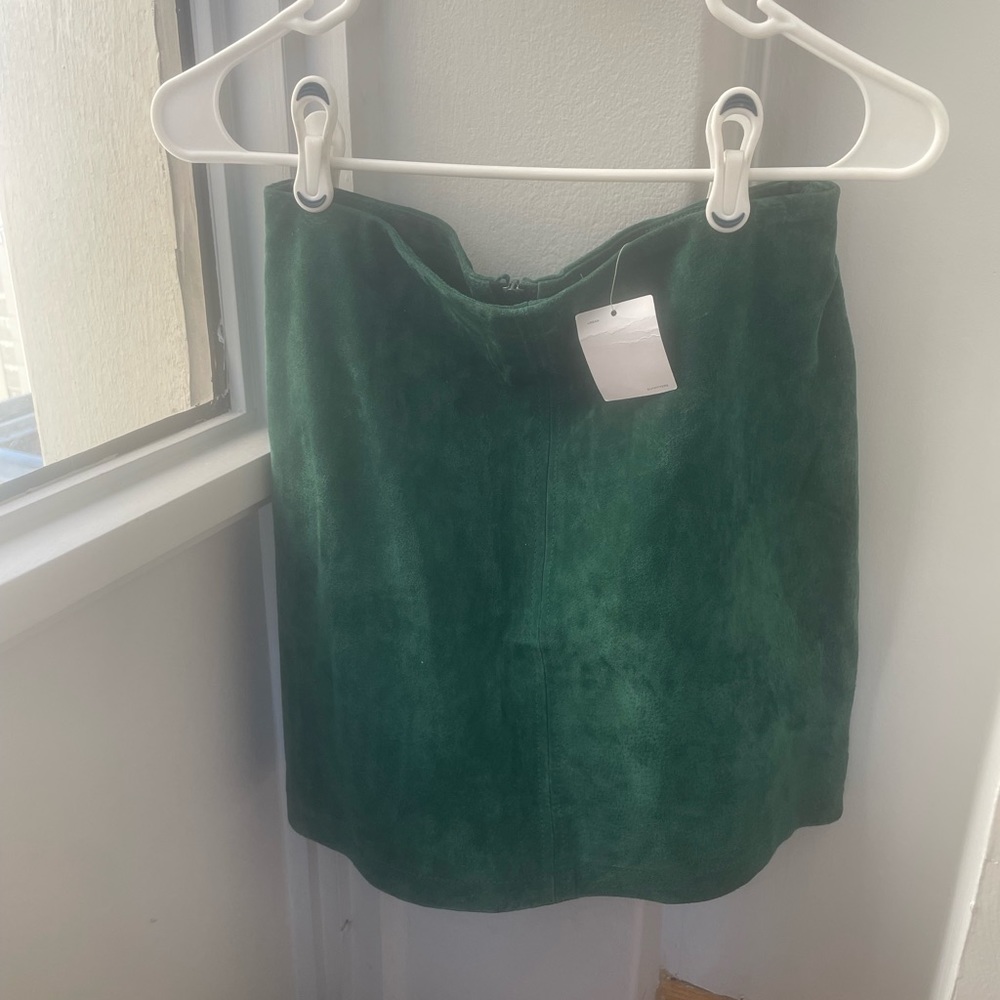Urban outfitters faux leather skirt